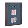 ArtToFrames 14 x 18 Inch Shadow Box Picture Frame, with a Melinga Oak Gray 1'' Shadowbox Frame and Dutch Blue Mat view 1