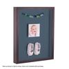 ArtToFrames 14 x 18 Inch Shadow Box Picture Frame, with a Melinga Oak Gray 1'' Shadowbox Frame and Dutch Blue Mat view 3