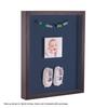 ArtToFrames 14 x 18 Inch Shadow Box Picture Frame, with a Melinga Oak Gray 1'' Shadowbox Frame and Midnight Blue Mat view 3