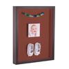 ArtToFrames 14 x 18 Inch Shadow Box Picture Frame, with a Melinga Oak Gray 1'' Shadowbox Frame and Cognac Mat view 1