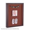 ArtToFrames 14 x 18 Inch Shadow Box Picture Frame, with a Melinga Oak Gray 1'' Shadowbox Frame and Cognac Mat view 3