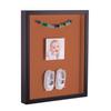 ArtToFrames 12 x 12 Inch Shadow Box Picture Frame, with a Satin Black 1'' Shadowbox Frame and Red Orange Mat view 1