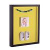 ArtToFrames 11 x 14 Inch Shadow Box Picture Frame, with a Satin Black 1'' Shadowbox Frame and Canary Mat view 1