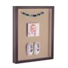 ArtToFrames 14 x 18 Inch Shadow Box Picture Frame, with a Melinga Oak Gray 1'' Shadowbox Frame and Scotch Mist Mat view 1