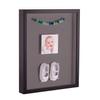ArtToFrames 11 x 14 Inch Shadow Box Picture Frame, with a Satin Black 1'' Shadowbox Frame and Pewter Mat view 1