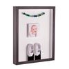 ArtToFrames 18 x 36 Inch Shadow Box Picture Frame, with a Melinga Oak Gray 1'' Shadowbox Frame and Porcelain Mat view 1