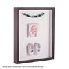 ArtToFrames 18 x 36 Inch Shadow Box Picture Frame, with a Melinga Oak Gray 1'' Shadowbox Frame and Porcelain Mat view 3