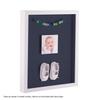 ArtToFrames 18 x 36 Inch Shadow Box Picture Frame, with a Satin White 1'' Shadowbox Frame and Blue Jay Mat view 3