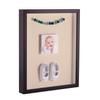 ArtToFrames 11 x 14 Inch Shadow Box Picture Frame, with a Satin Black 1'' Shadowbox Frame and French Creme Mat view 1