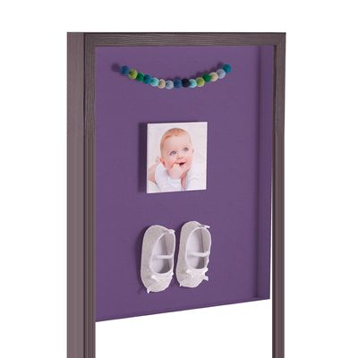 ArtToFrames 14 x 18 Inch Shadow Box Picture Frame, with a Melinga Oak Gray 1'' Shadowbox Frame and Grape Mat