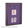 ArtToFrames 14 x 18 Inch Shadow Box Picture Frame, with a Melinga Oak Gray 1'' Shadowbox Frame and Grape Mat view 3