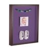 ArtToFrames 14 x 18 Inch Shadow Box Picture Frame, with a Verlinga Brown 1'' Shadowbox Frame and Grape Mat view 1