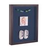 ArtToFrames 20 x 30 Inch Shadow Box Picture Frame, with a Melinga Oak Gray 1'' Shadowbox Frame and Midnight Blue Mat view 1