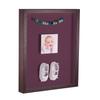 ArtToFrames 14 x 18 Inch Shadow Box Picture Frame, with a Verlinga Brown 1'' Shadowbox Frame and Ruby Mat view 1