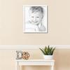 ArtToFrames 19x22 Inch White Picture Frame, This 1.00 Inch Custom Wood Poster Frame is Satin White - Comes with Economy Acrylic and Corrugated Backing (2WOM0066-83412-YWTW-19x22) view 2