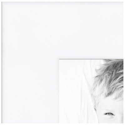 ArtToFrames 7x13 Inch White Picture Frame, This 1.00 Inch Custom Wood Poster Frame is Satin White - Comes with Regular Glass and Corrugated Backing (2WOM0066-83412-YWTW-7x13)
