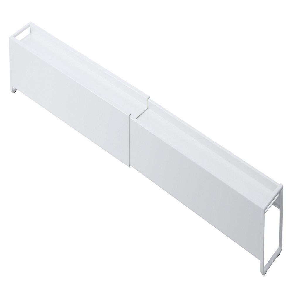 (Yamazaki) KT-PL CC WH Telescopic Exhaust Cover with Shelf, W44.5D8H7.2cm, wht