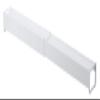 (Yamazaki) KT-PL CC WH Telescopic Exhaust Cover with Shelf, W44.5D8H7.2cm, wht view 1
