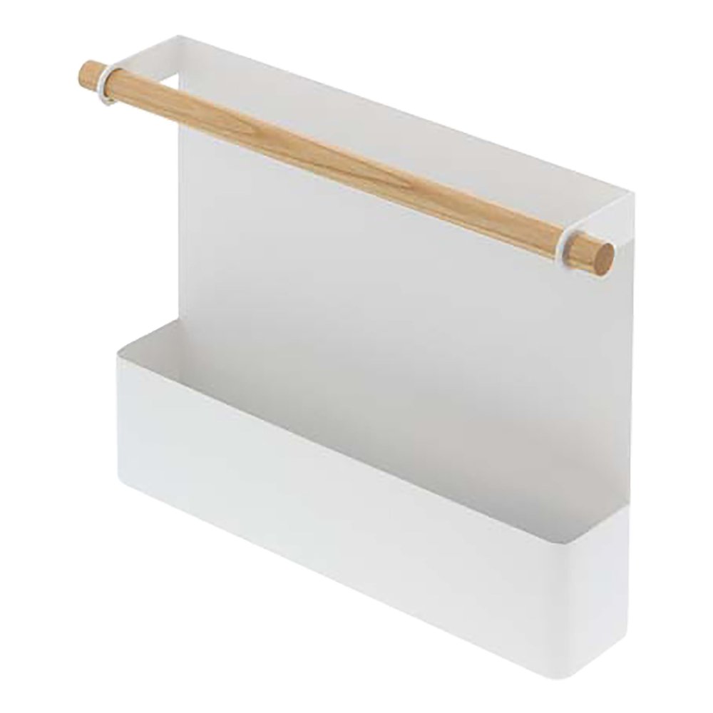 Yamazaki Home Tosca Magnetic Recipe Book Rack - Magnet Holder, Kitchen Storage Organizer - Steel + Wood