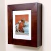 Fox Hollow Furnishings 20x17 Picture Perfect Wall Mount Medicine Cabinet, Surface Mounted Storage, Over the Toilet Storage Wall Cabinet, Home Decor w/Picture Frame Door, 3 Adjustable Shelves, Espresso view 1