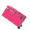 C&N Footlockers - XL Graduate Storage Trunk w/Wheels - Made in the USA - STEEL Footlocker for College Dorm Room & Summer Camp - 32 x 18 x 18.5 Inches (Hot Pink) view 1