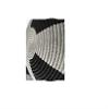 African Basket / Rwanda Woven Basket / Sisal & Sweetgrass Black & White 12" x 2.5" view 2