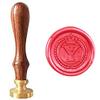 MDLG Vintage Alphabet Letter Y Crown Wreath Initial Embossment Wedding Invitations Gift Cards Wax Seal Stamp Stationary Sealing Wax Stamp Wood Handel Gift Box Candles Wax Sticks Melting Spoon Kit Set view 3