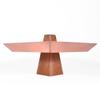 Ansel | Walnut & Copper - Pedestal Tray, Centerpiece, Pedestal Bowl (Tray with Insert) view 4