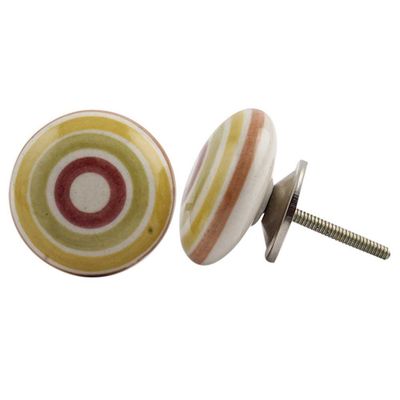 Indian Shelf 8 Piece Stripe Flat Modern Drawer Knobs Cabinet Handles Dresser Pulls Stylish Decorative Finish Ceramic