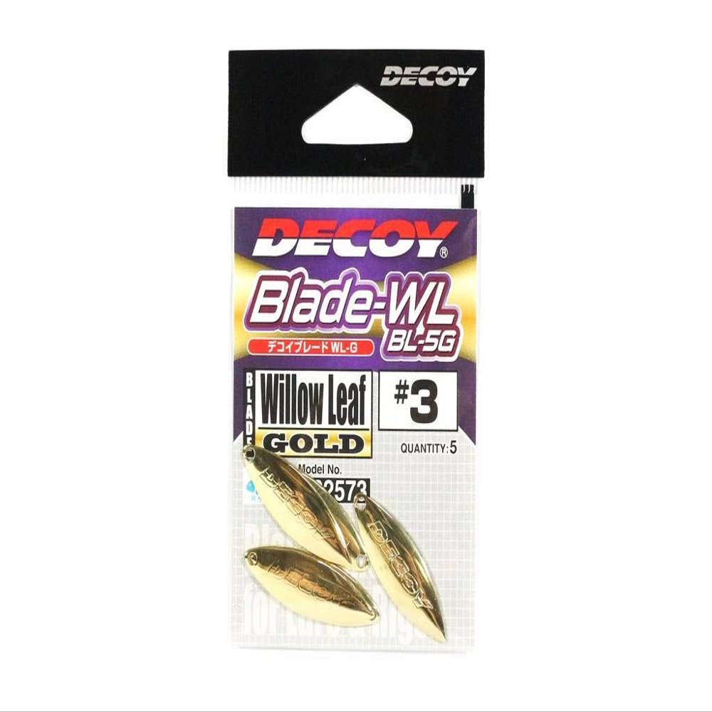 Decoy BL-5G Willow Blade Gold Size 3 x 5 Pieces (2573)