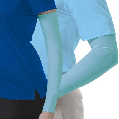 Monterey Club Perfomance Dry Swing Ice Silky Armsleeves #AR03 (Cyan Blue, Small)