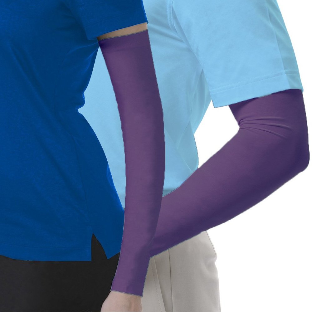Monterey Club Perfomance Dry Swing Ice Silky Armsleeves #AR03 (Eggplant, Medium)