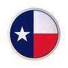 Texas Flag in the Round - Texas - DECORATIVE Glossy CERAMIC Cupboard Cabinet PULLS Dresser Drawer KNOBS view 1