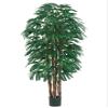 6' Rhapis Tree x6 with 896 Leaves in Pot Two Tone Green (pack of 1) view 1
