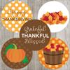 Thanksgiving Sticker Labels by Adore By Nat - Autumn Fall Holiday Favor and Envelope Seal Labels - Set of 50 view 2
