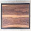 Handmade Walnut and Dark steel modern Coffee table view 2