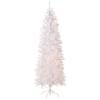 National Tree Company 6.5 ft Pre-LitKingswood Fir Slim Artificial Christmas Tree, 250 Clear Lights, 719 Tips, Includes Stand, White view 1
