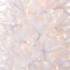 National Tree Company 6.5 ft Pre-LitKingswood Fir Slim Artificial Christmas Tree, 250 Clear Lights, 719 Tips, Includes Stand, White view 2