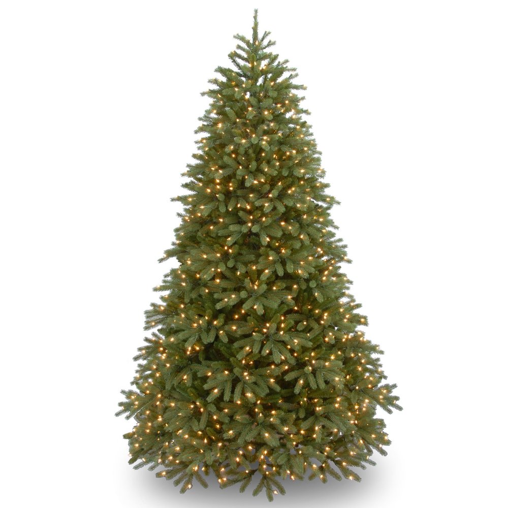 National Tree Company 6.5ft Pre-Lit Jersey Fraser Fir Medium Christmas Tree
