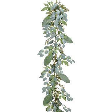 Arcadia Silk Plantation 78" Seed Eucalyptus Garland Green (Pack of 4)
