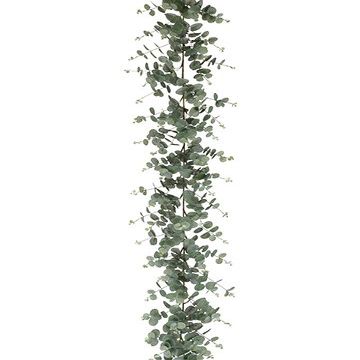 Arcadia Silk Plantation Eucalyptus Leaf Garland Green Gray