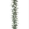 Arcadia Silk Plantation Eucalyptus Leaf Garland Green Gray view 1