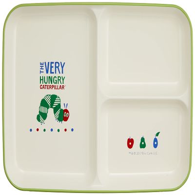 The Very Hungry Caterpillar Milky children for coating lunch plate (partition plate) 21cm Children's tableware 807534