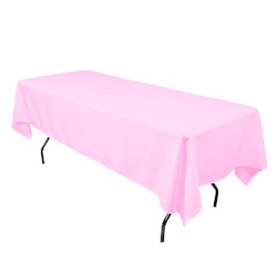 AddandShip by ADD&Ship Rectangular Polyester Tablecloth 60x102 (Light Pink)