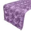lovemyfabric Satin Rosette/Raised Roses/Floral Ribbon Table Runner for Wedding/Bridal Shower, Birthdays and Very Special Events (14"X108", Lavender) view 1