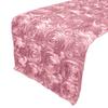 lovemyfabric Satin Rosette/Raised Roses/Floral Ribbon Table Runner for Wedding/Bridal Shower, Birthdays and Very Special Events (14" X96, Pink) view 1
