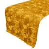 lovemyfabric Satin Rosette/Raised Roses/Floral Ribbon Table Runner for Wedding/Bridal Shower, Birthdays and Very Special Events (14" X96, Yellow) view 1
