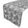lovemyfabric Satin Rosette/Raised Roses/Floral Ribbon Table Runner for Wedding/Bridal Shower, Birthdays and Very Special Events (14"X120", Silver) view 1