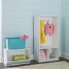 ClosetMaid KidSpace Wood Storage Locker, 2 Cubby Cube Compartments, Open Storage, 3 Hooks, for Coats, Backpacks, Jackets, White Finish view 4