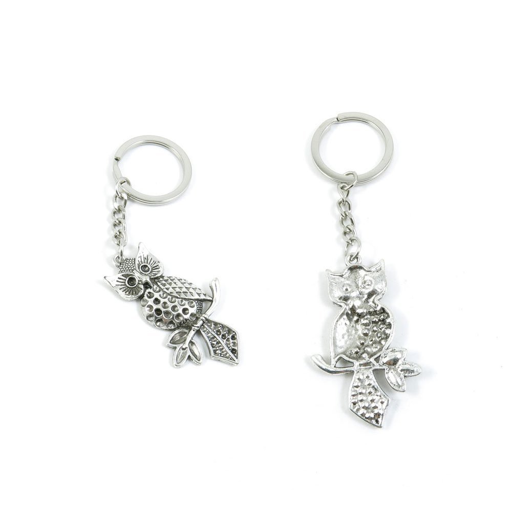 1 Pieces Keychain Keyring Door Car Key Chain Ring Tag Charms Supply R3CQ5X Owl